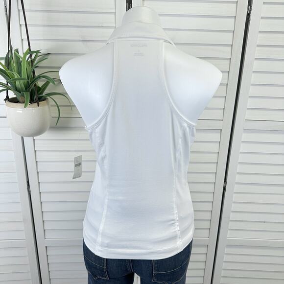 New Anthropologie Pilcro White Reworked Halter Tank Top Racer Back Shirt Size S - Picture 4 of 6
